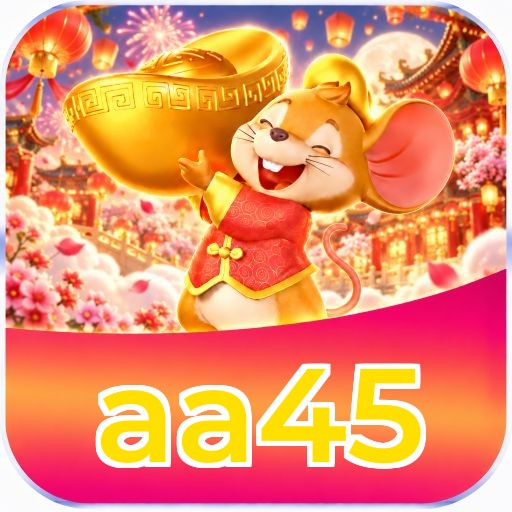 Interface da plataforma aa45 mostrando slots populares e bônus de boas-vindas
